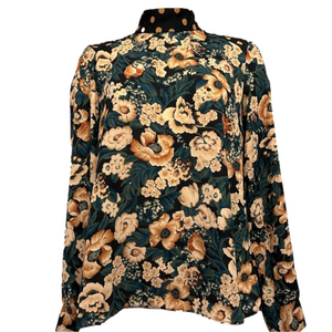 Zara Floral Polka Dot Blouse/Small